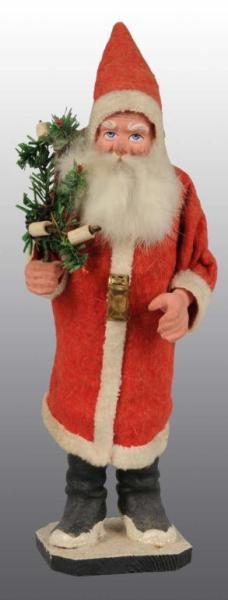 Appraisal: Composition Christmas Santa with Electric Lights Description German Circa Condition