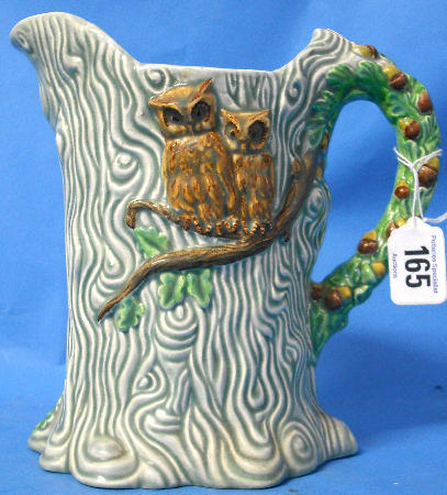 Appraisal: Clarice Cliff Newport Pottery Jug decorated with Owls and Acorns