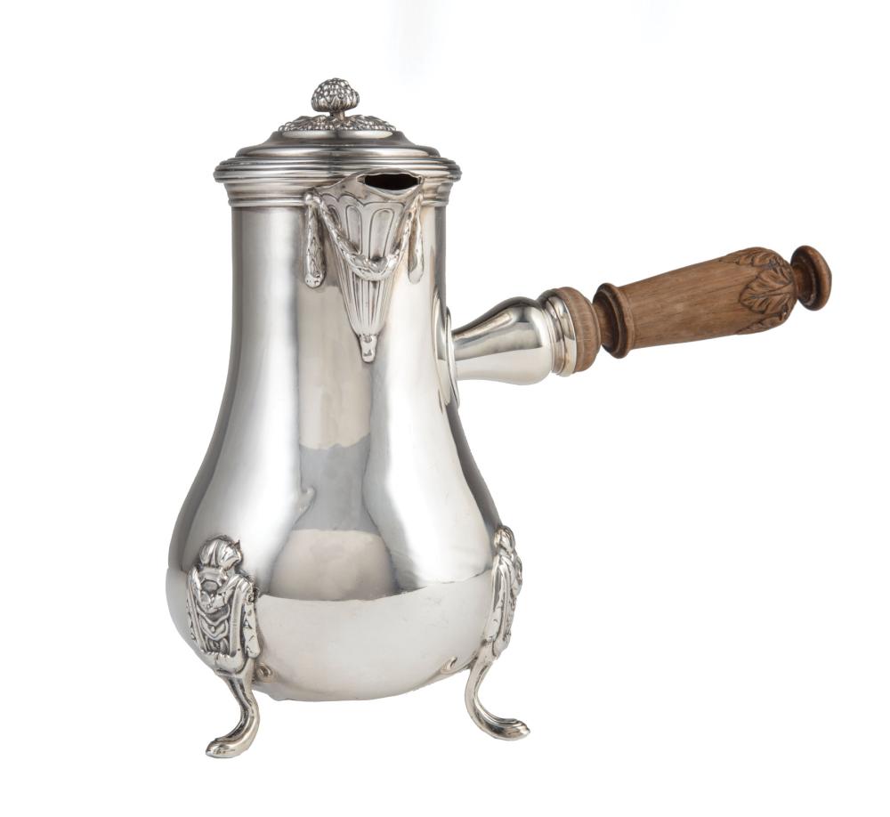 Appraisal: French st Standard Silver Solitaire Coffee Pot in the Louis