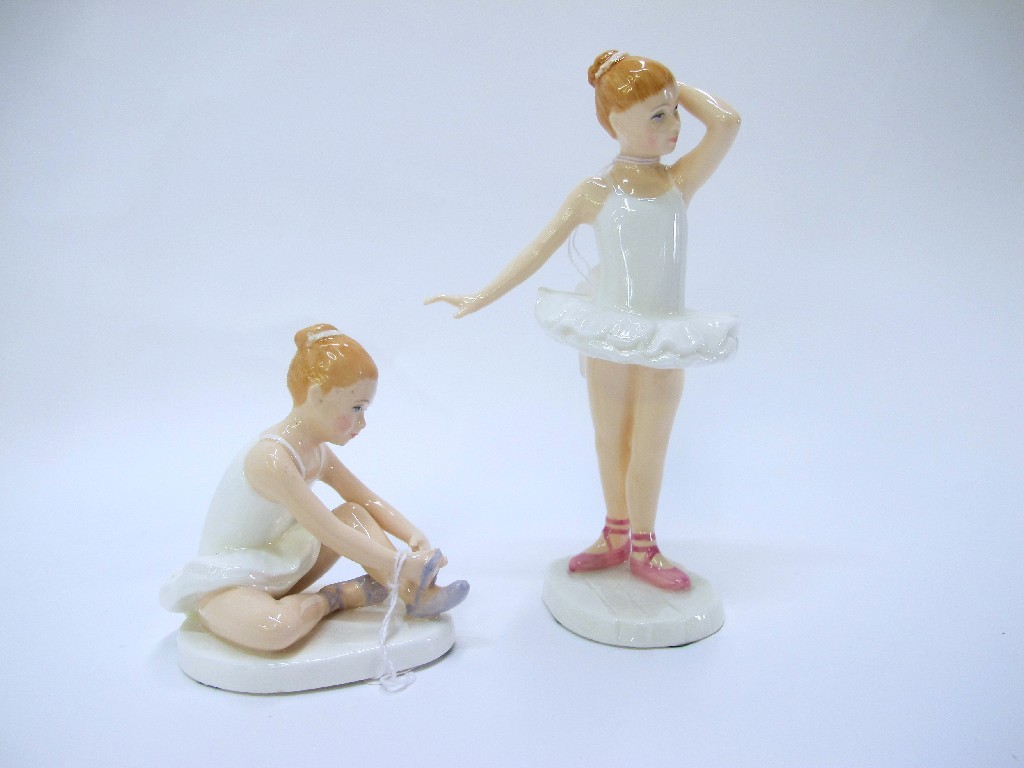 Appraisal: Two Royal Doulton ballerina figures Ballet Shoes HN and Little