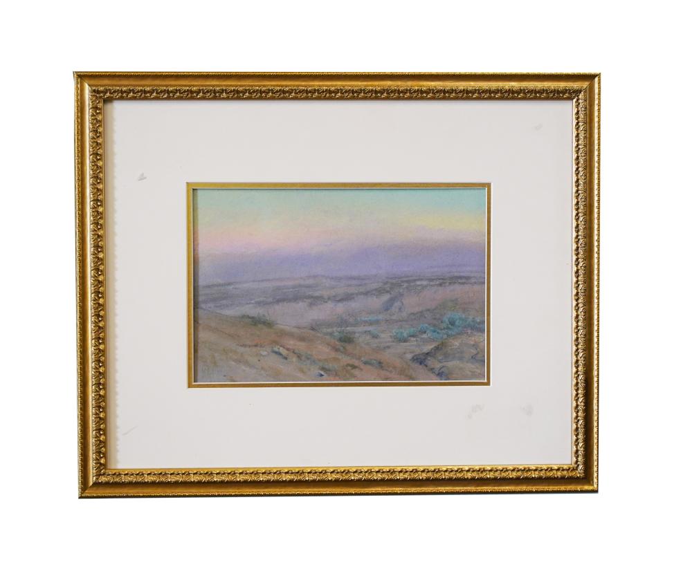 Appraisal: HOWARD R BUTLER - DESERT LANDSCAPEwatercolor on paper signed lower