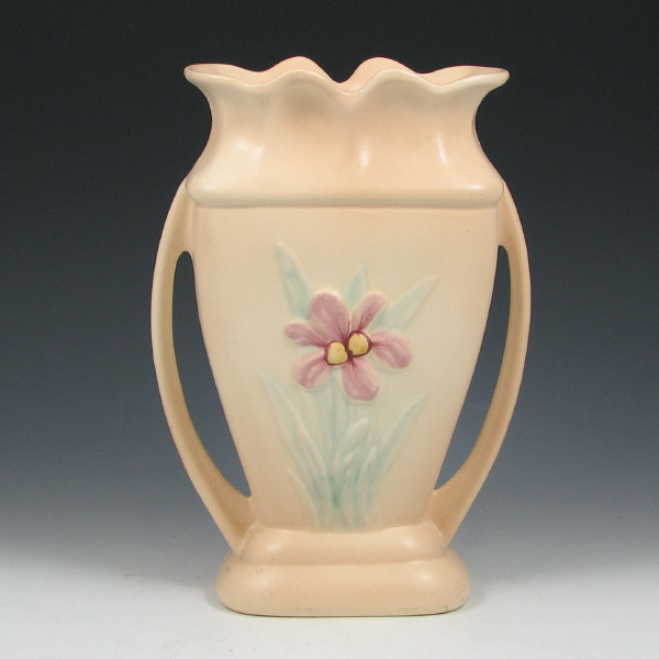 Appraisal: Hull Iris - Vase - Mint Iris vase in cream