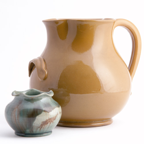 Appraisal: CHELSEA KERAMIC ART WORKS Two vessels a large pitcher in