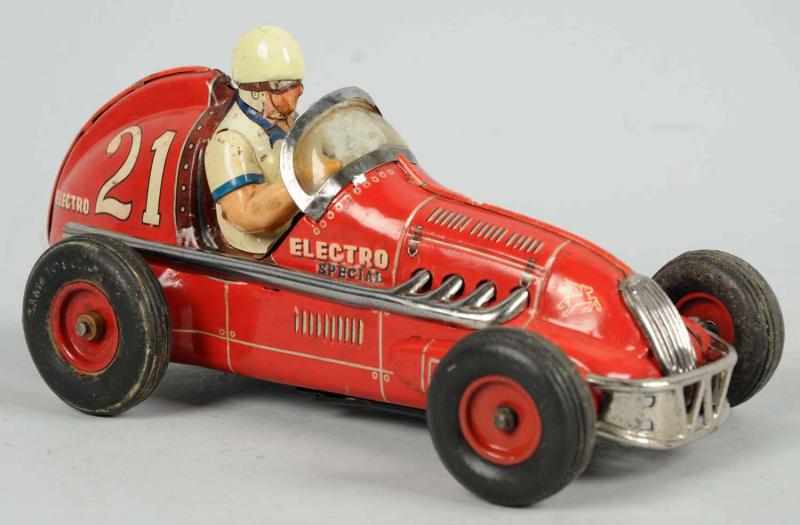 Appraisal: Tin Litho Race Car Battery-Operated Toy Japanese Made by Yonesowa