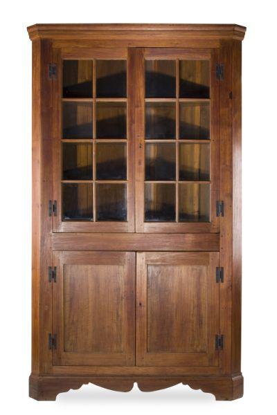 Appraisal: Southern Corner Cupboard early th century Mecklenburg County NC provenance