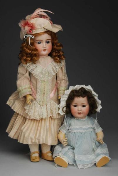 Appraisal: Lot of German Bisque Dolls Description Ca to Bisque socket