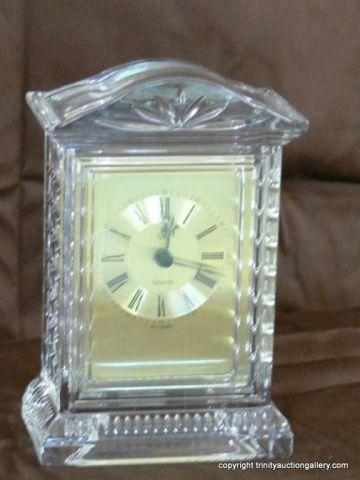 Appraisal: Austrian Lead Crystal West German Quartz Clock - very nice