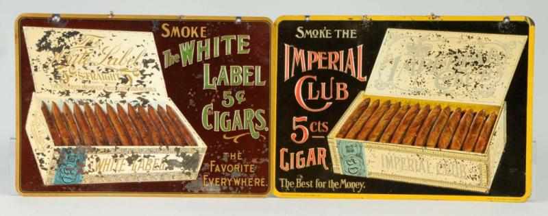 Appraisal: Lot of Tin Cigar Advertising Signs Description Includes one for