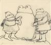 Appraisal: ARNOLD LOBEL Frog and Toad Building a Snowman Pencil study