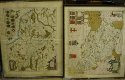 Appraisal: JOHN BLAEU The North Ridinge of Yorkshire with figural title