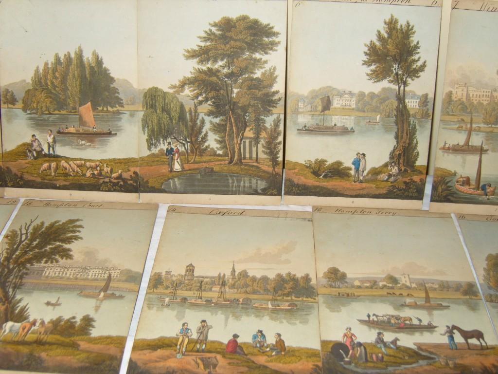 Appraisal: A set of early th century aquatint illustrations of important