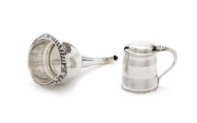 Appraisal: A George III silver drum mustard by Peter Ann Bateman