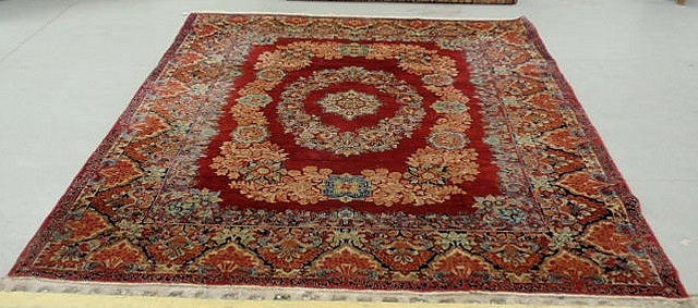 Appraisal: Room size Kerman oriental carpet with overall floral patterns x