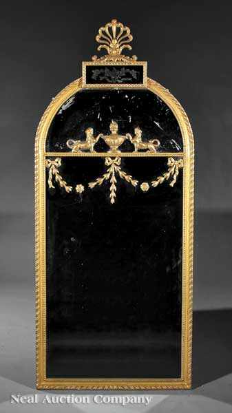 Appraisal: An Attractive Pair of English Carved and Gilded Mirrors probably