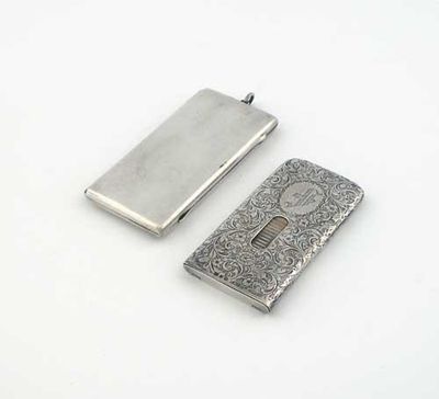 Appraisal: Two patent card cases a Victorian 'Needhams Patent' example with