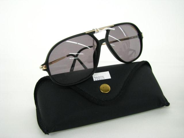 Appraisal: Carrera black frame vintage aviator style sunglasses Model