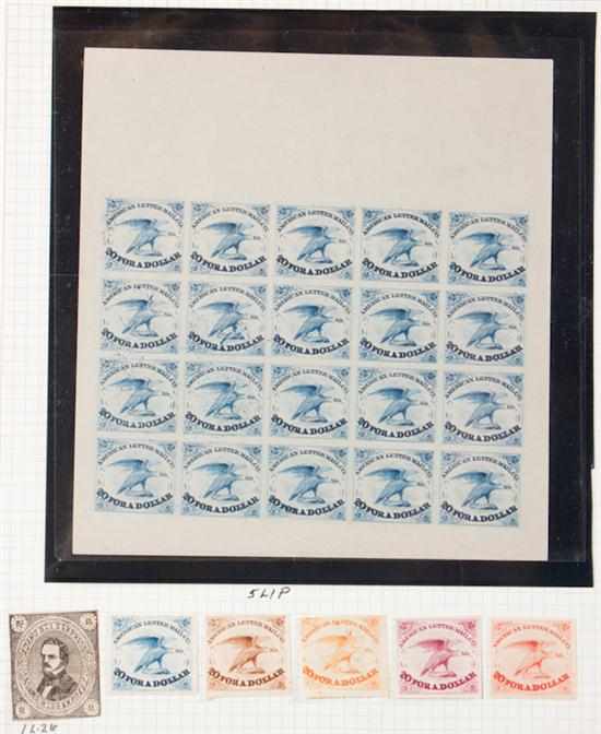 Appraisal: Selection of Local stamps from various private mail services including