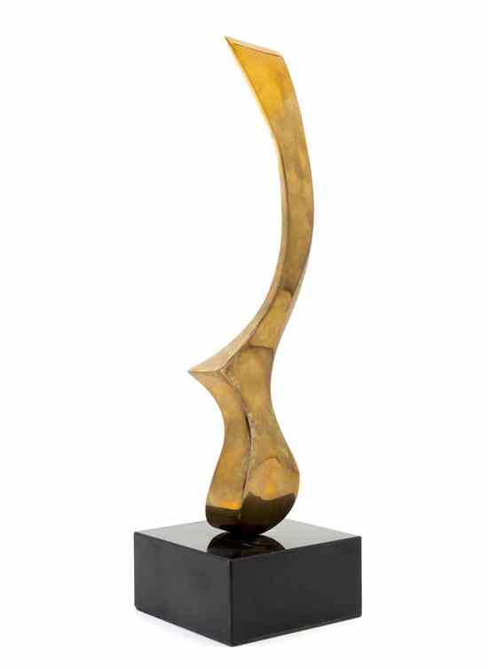 Appraisal: Joseph Burlini American b Untitled bronze Height inches