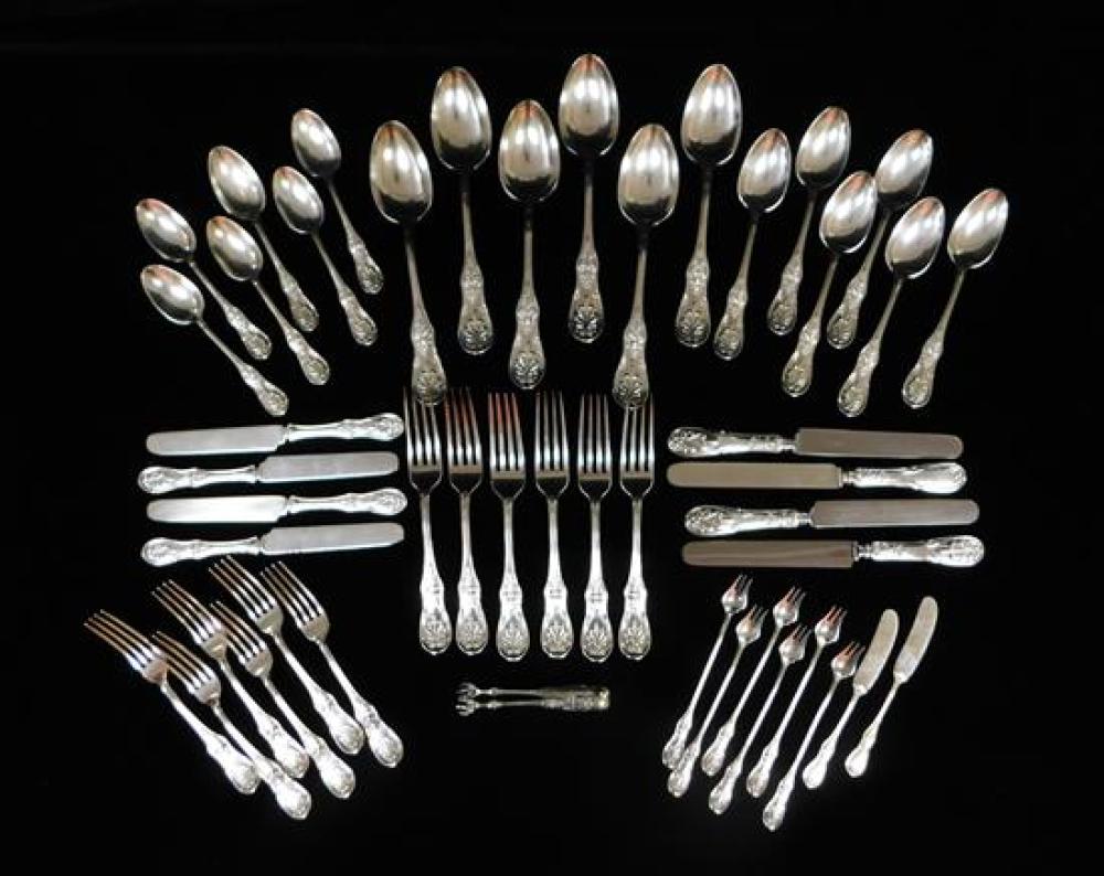 Appraisal: SILVER Tiffany Co Saratoga pattern sterling flatware c some monogrammed