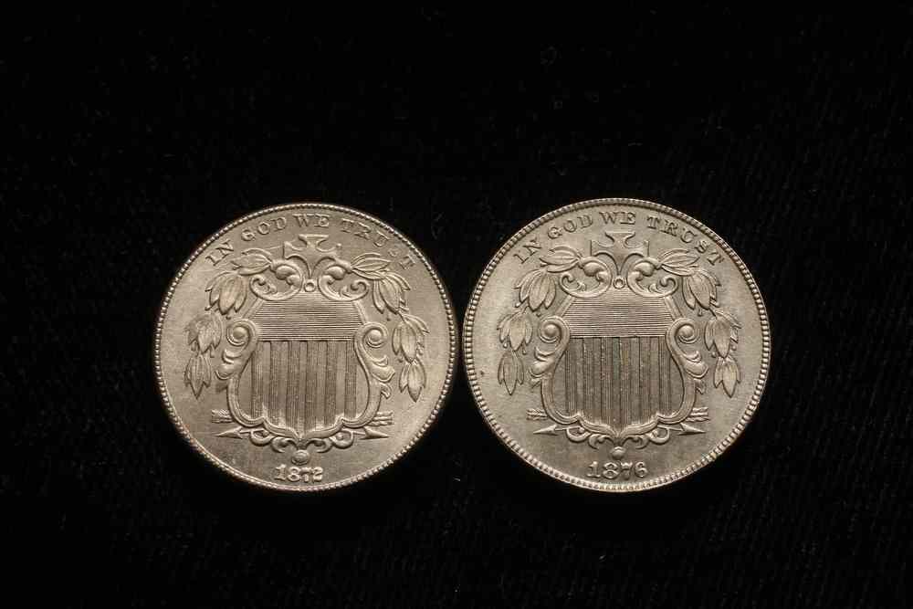 Appraisal: COINS - Shield nickels From a vaulted private collection