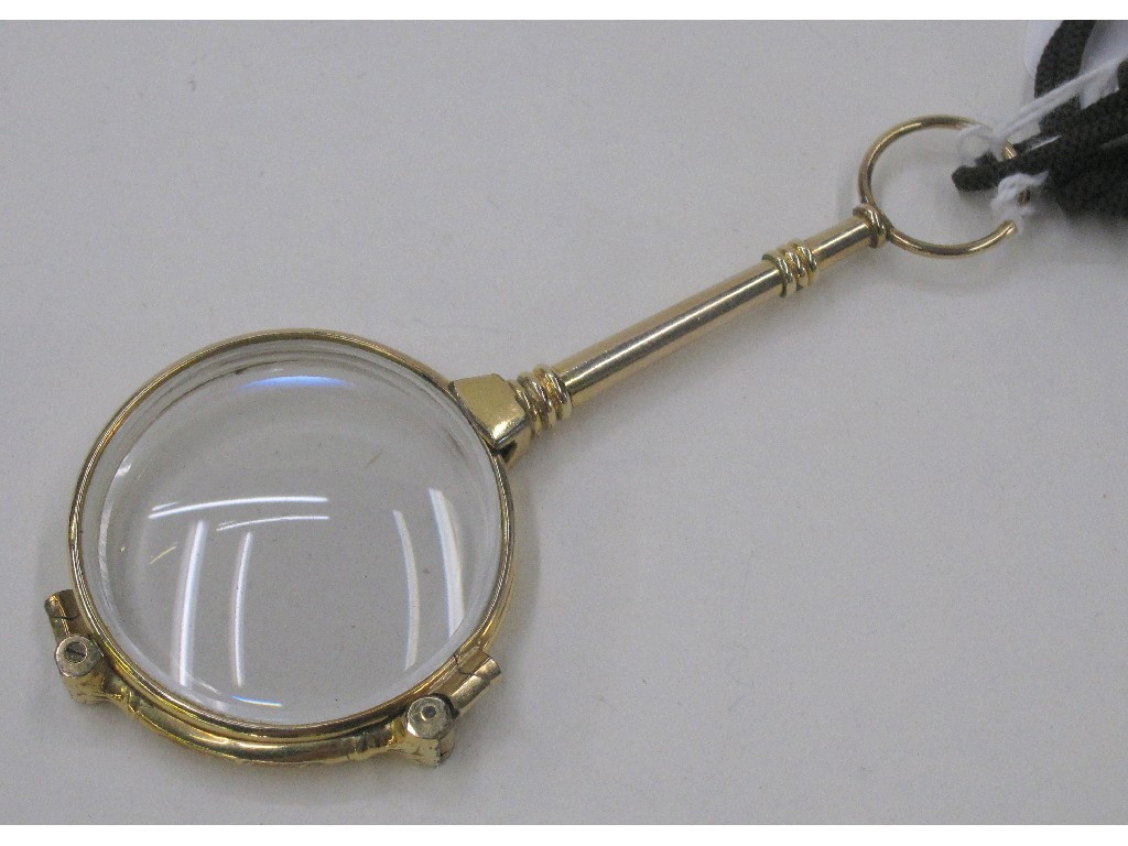 Appraisal: Gilt metal lorgnette