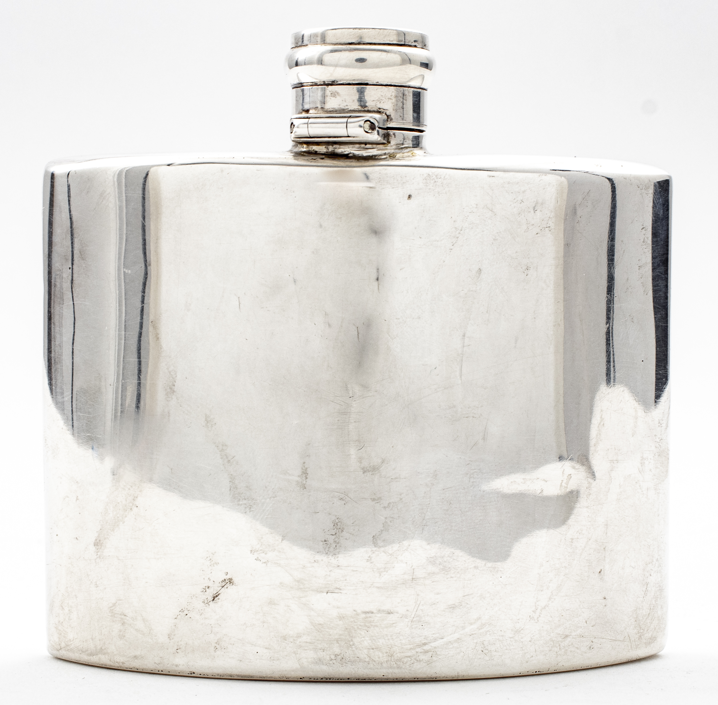 Appraisal: VICTORIAN ENGLISH STERLING SILVER FLASK Victorian English sterling silver flask