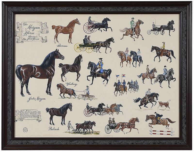 Appraisal: Jeanne Herrick Mellin American - The Morgan Horse America's First