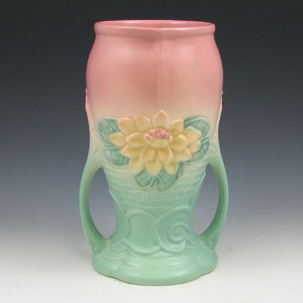 Appraisal: Hull Water Lily L- - Vase - Mint Hull Water