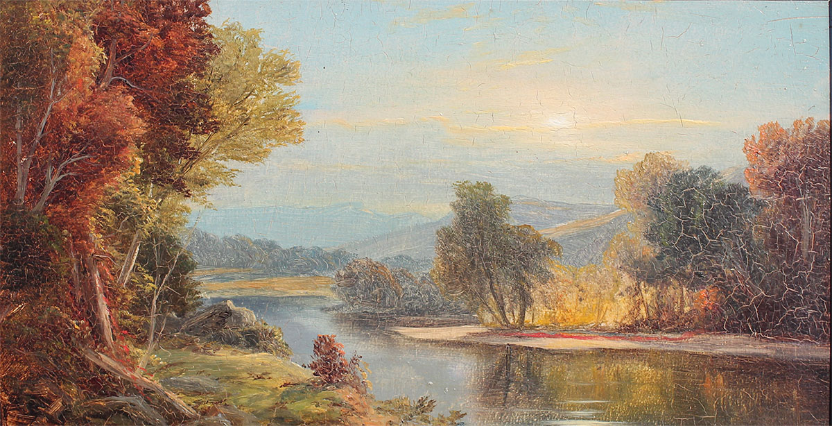 Appraisal: BOARDMAN William American - ''Sunset on the Tioga River'' a