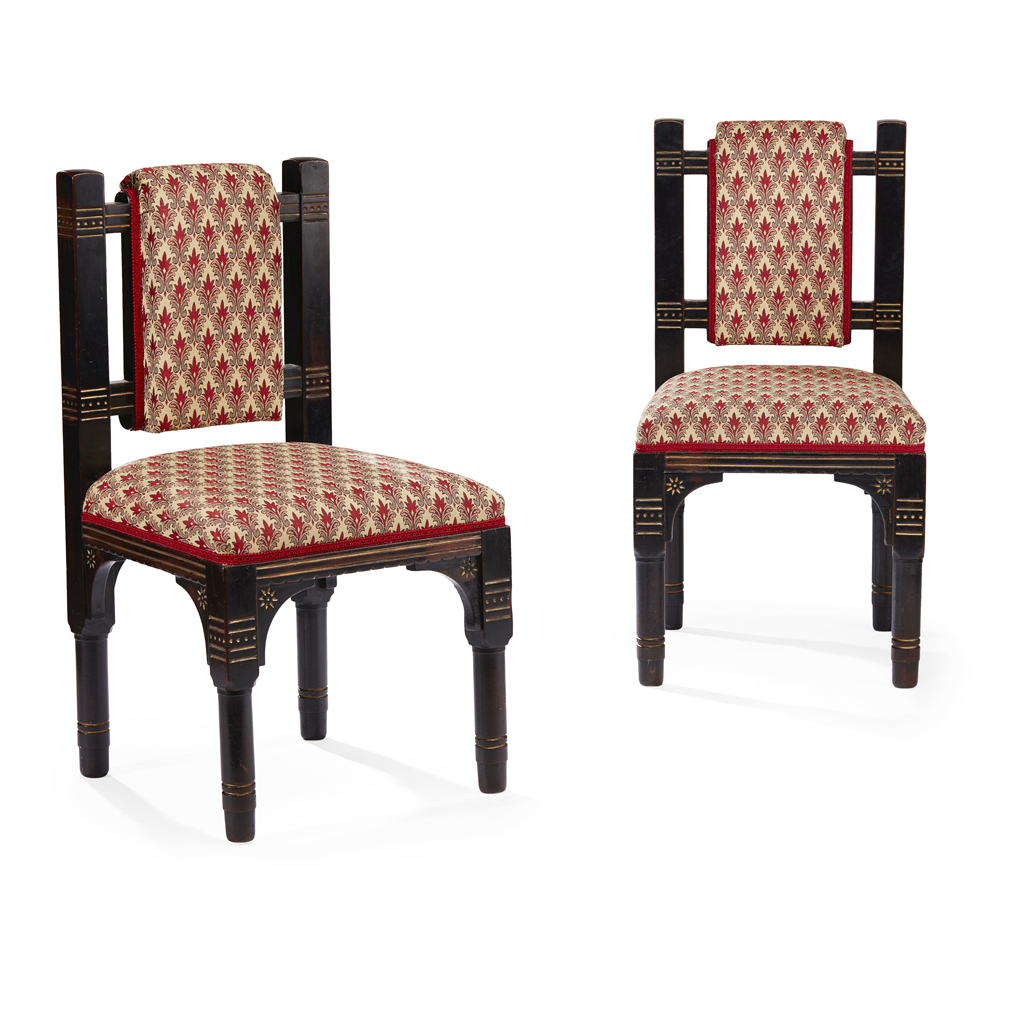 Appraisal: ATTRIBUTED TO CHRISTOPHER DRESSER FOR THE ART FURNISHER'S ALLIANCE PAIR