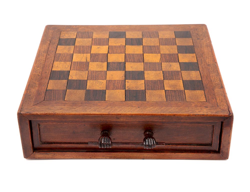 Appraisal: An English Oak Game Board An English Oak Game Board