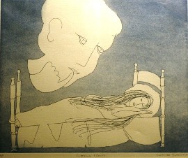 Appraisal: Charles Blackman born Sleeping Beauty etching A P signed 'Charles