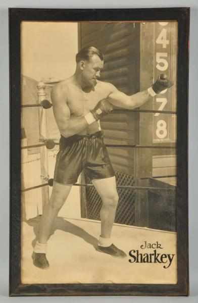 Appraisal: Framed Jack Sharkey Photograph Description Shows former Heavyweight Champion in