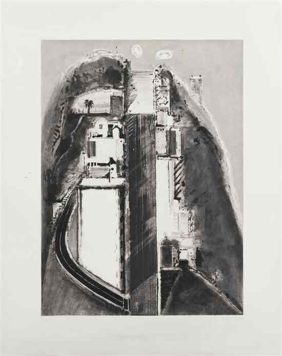 Appraisal: Wayne Thiebaud American b Steep Street aquatint and etching edition