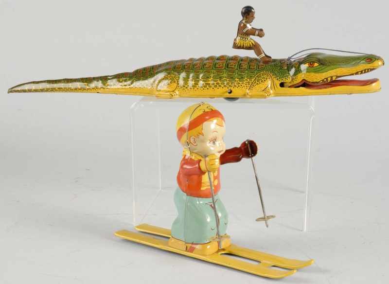 Appraisal: Lot of Tin Litho Chein Wind-Up Toys Description American Working