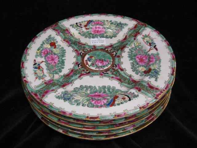 Appraisal: Rose Medallion Porcelain Plates '' excellent