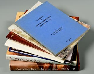 Appraisal: KY Related Antiques Books and Exhibition Catalogues Nine Kentucky related