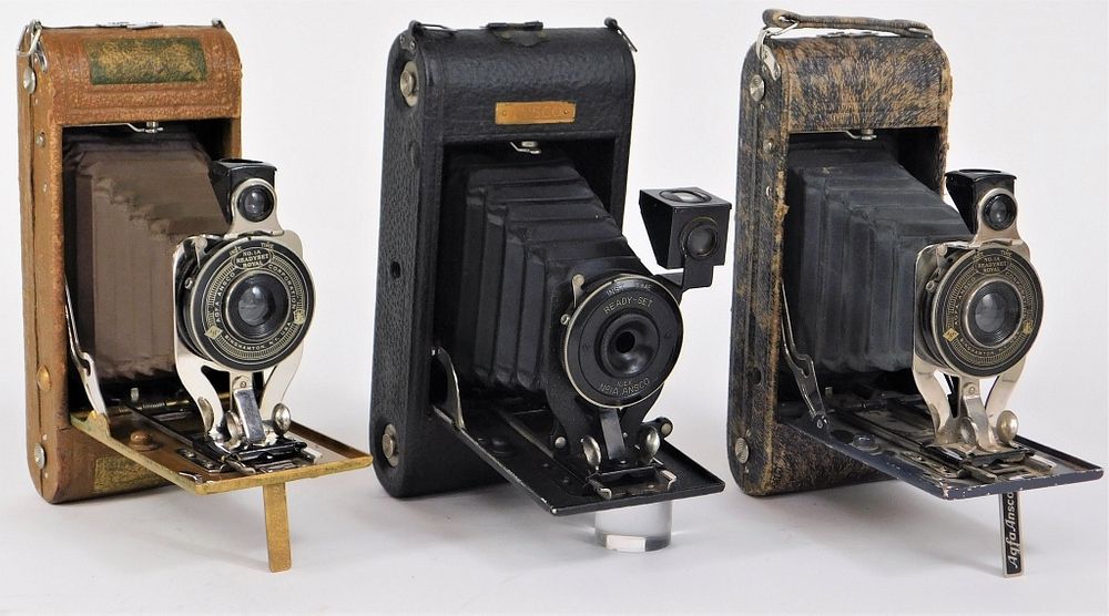 Appraisal: Lot of Agfa Ansco Folding Cameras Lot of Agfa Ansco