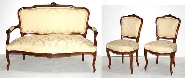 Appraisal: Furniture late th early th century height of canap in