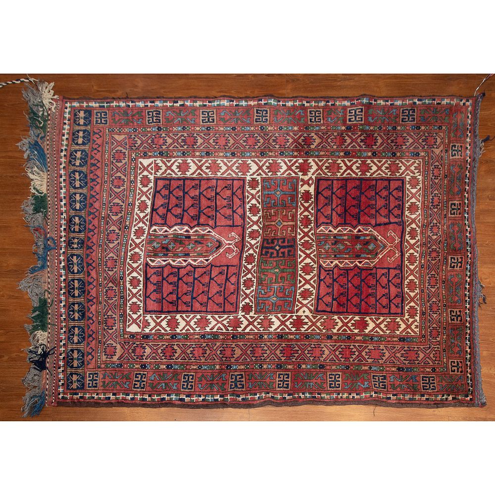 Appraisal: Turkeman Bohkara Rug x Second quarter- th century hand-knotted wool