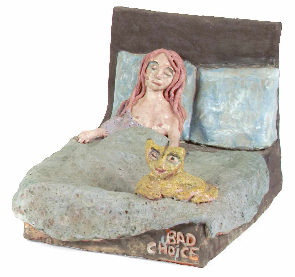 Appraisal: Beatrice Wood American - Bad Choiceglazed earthenware sculpturesigned BEATO in