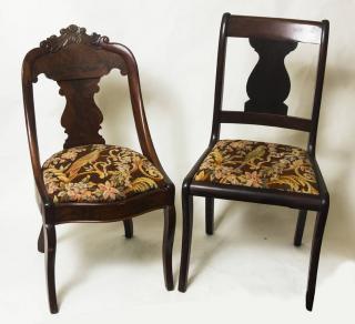 Appraisal: Mahogany Chairs Tallest