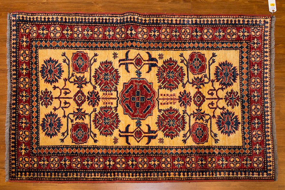 Appraisal: Turkish Sirvan Rug x hand knotted wool foundation Condition Appears