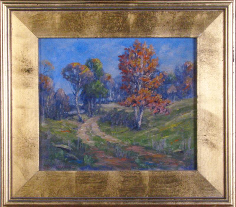 Appraisal: George Lienemann IN - x oil on board signed lower