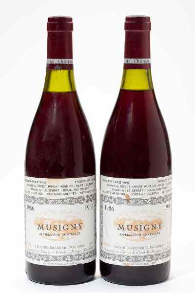 Appraisal: MusignyJacques-Frederic Mugnier bottles - cm - cm lbsl ssosAcquired from