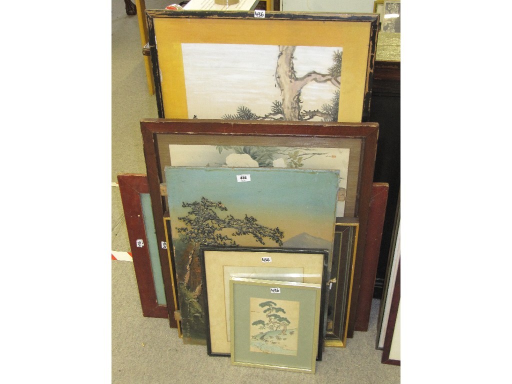 Appraisal: Lot comprising nine oriental and eastern pictures