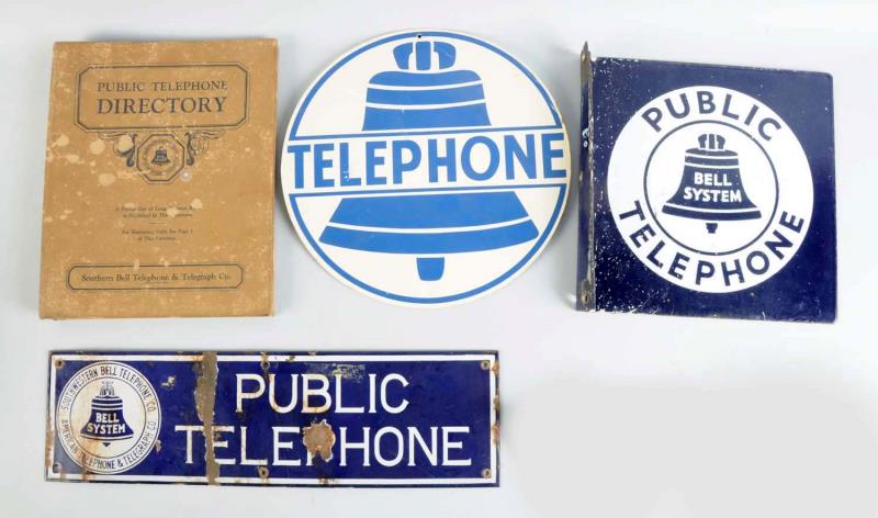 Appraisal: Lot Of Telephone Advertising Items This lot included a small