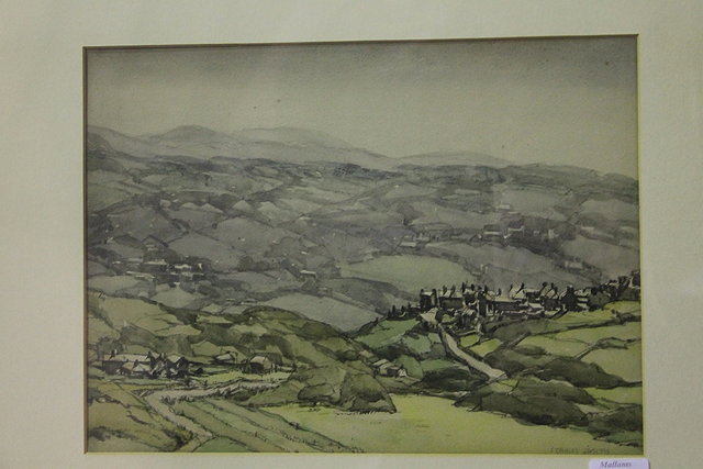 Appraisal: Stanley Smith British exh - Villages in the hills signed