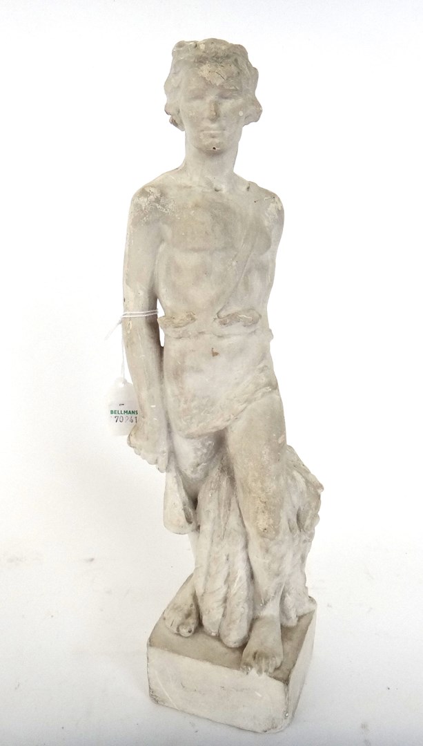 Appraisal: A plaster statue of David late th century modelled holding