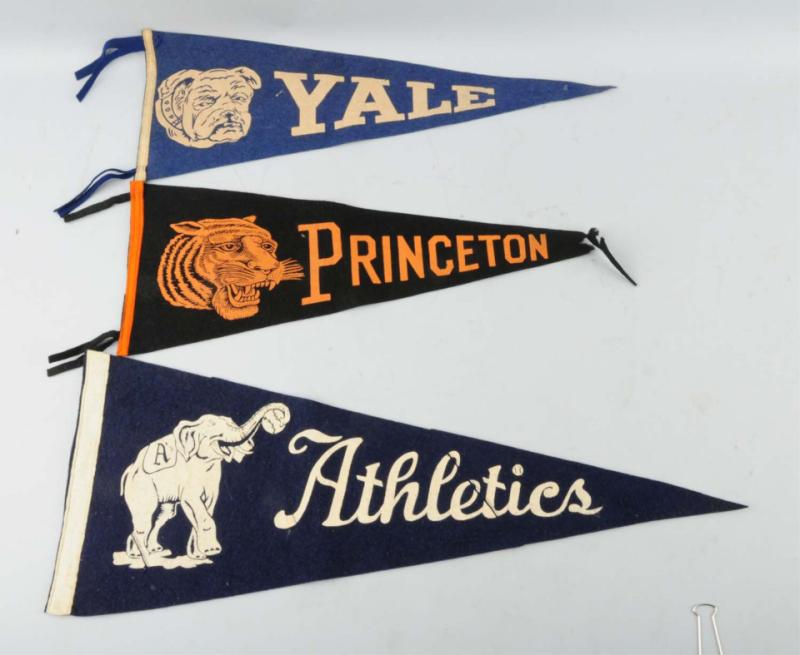 Appraisal: Includes one Yale one Princeton and one Philadelphia Athletics Looks